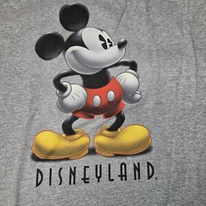Disneyland Mickey Mouse Gray and Red Men's Tee